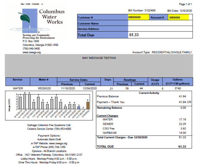 columbus water bill pay